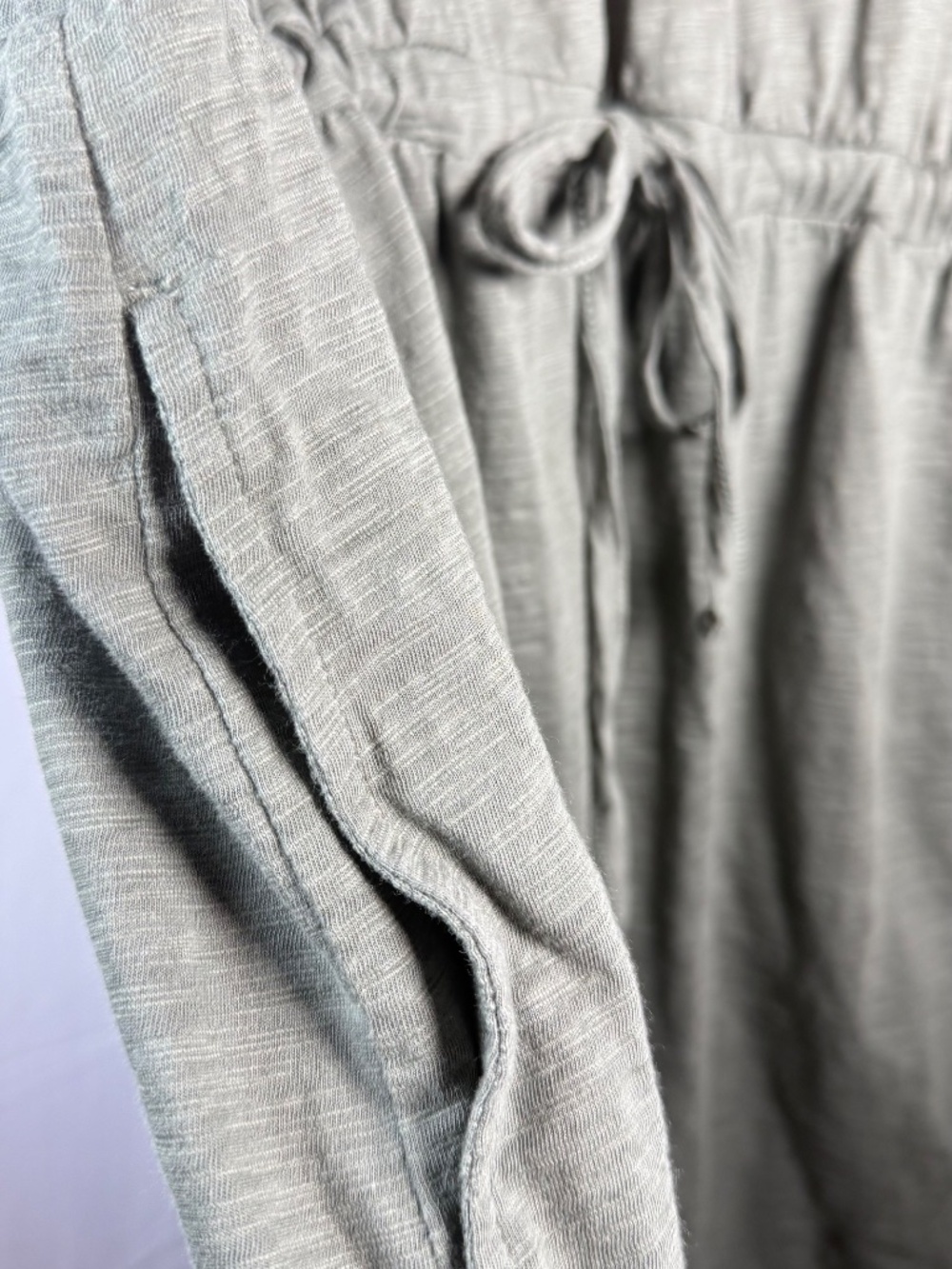 "Pact" certified organic: sage green capped sleeve midi dress; X-Large - Picture 2 of 9